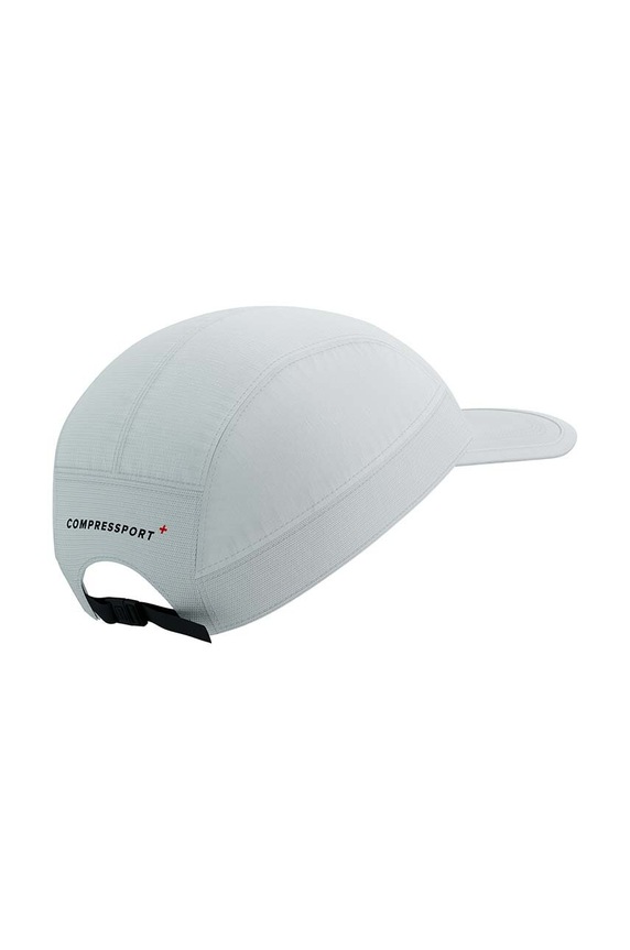 Шапка с козирка Compressport 5 Panel Light Cap CU00097B бял