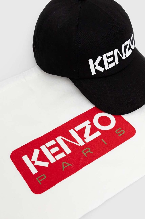 Kenzo cotton baseball cap FE58AC101F31.99 black