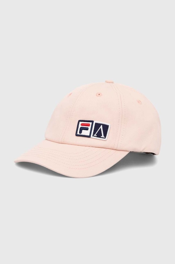 Fila czapka z daszkiem bawełniana Fila x Aries Cap bawełna różowy 42PS24HA010122270227