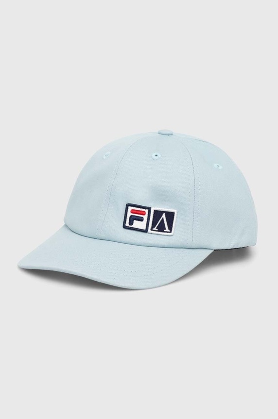 Bavlnená šiltovka Fila Fila x Aries Cap nášivka modrá 42PS24HA010122272307