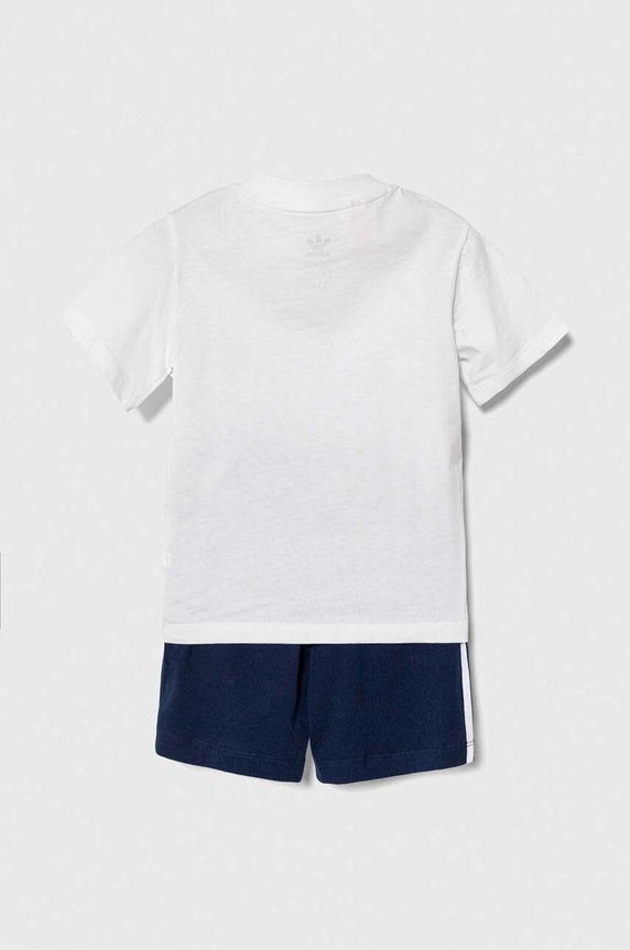 Pamučni komplet za bebe adidas Originals IB8638 bijela SS24