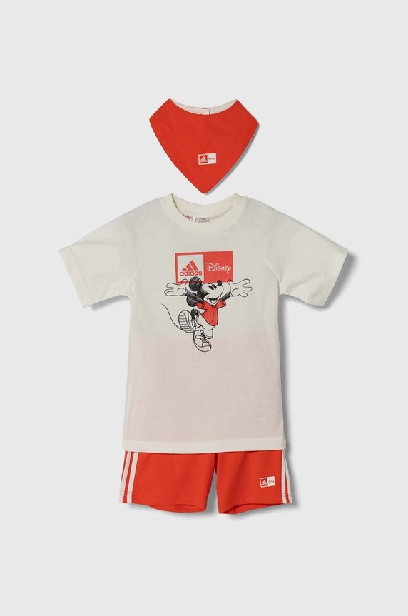 adidas compleu bebe tricotaj rosu IN7285