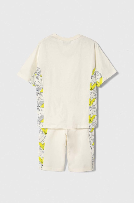 Dětská bavlněná souprava Emporio Armani 3D4VJC.4J5UZ béžová SS24