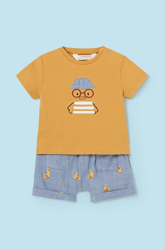 Mayoral Newborn compleu bebe 1208.1F.Newborn.PPYH galben SS24