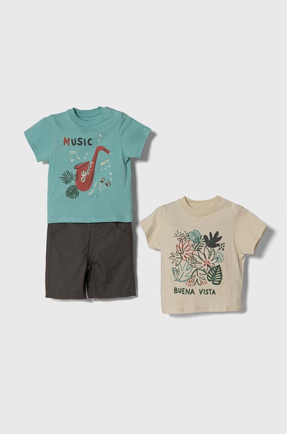 Pamučni komplet za bebe zippy pamuk tirkizna 3106094401