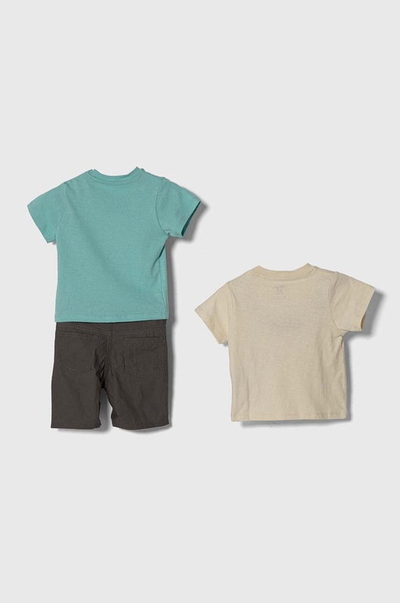 Pamučni komplet za bebe zippy 3106094401 tirkizna SS24