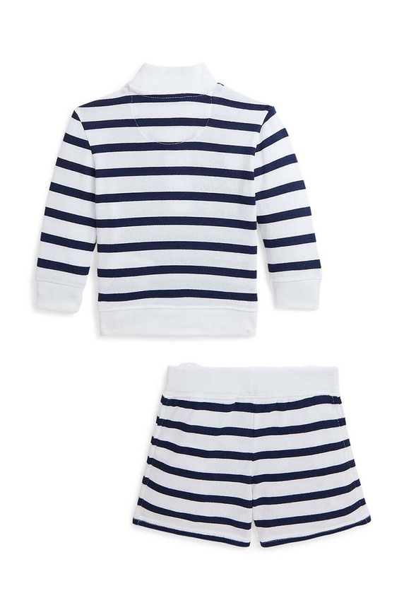 Pamučni komplet za bebe Polo Ralph Lauren 320942256001 mornarsko plava AW24