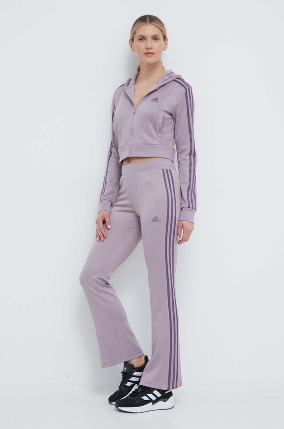 adidas melegítő szett aplikációval lila IS0914