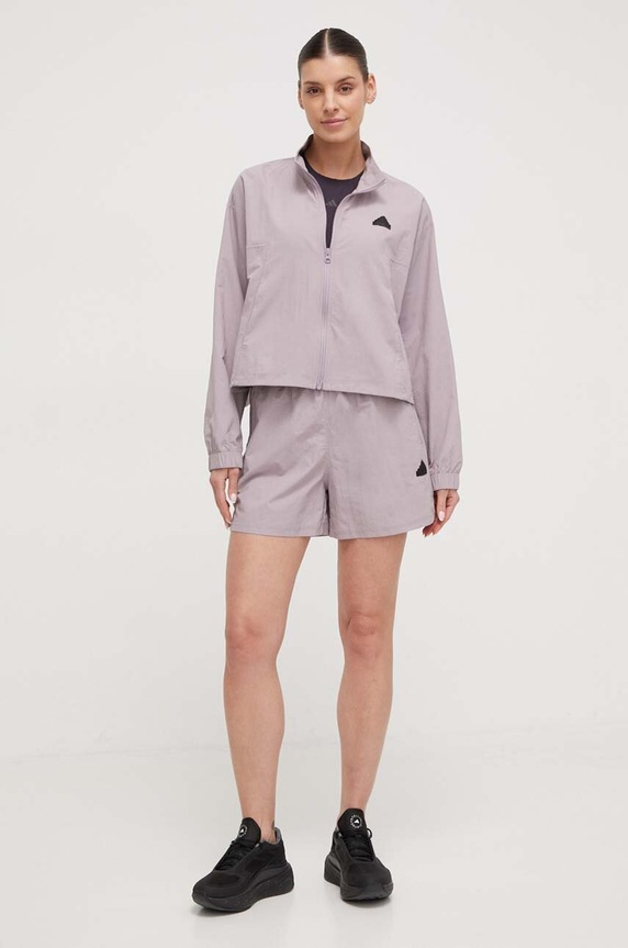 Oblečení Tepláková souprava adidas IS0918 fialová