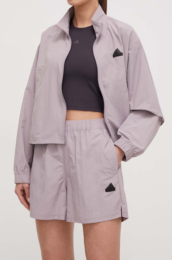 Tepláková souprava adidas IS0918 fialová
