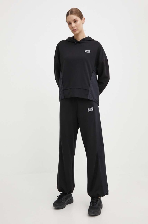 Φόρμα EA7 Emporio Armani ύφασμα μαύρο 3DTV58.TJKWZ.1200