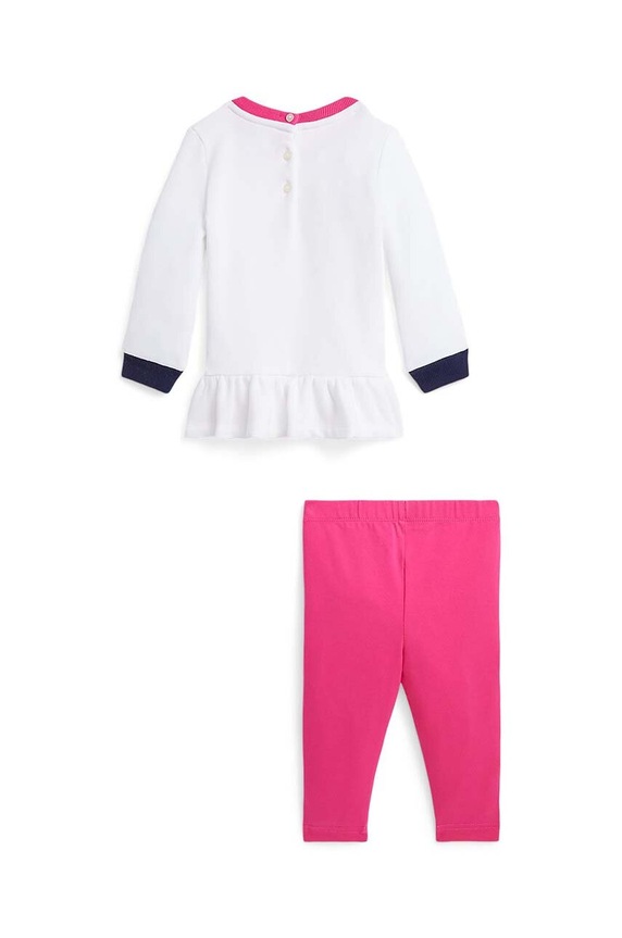 Polo Ralph Lauren komplet niemowlęcy 310926452001 różowy SS24