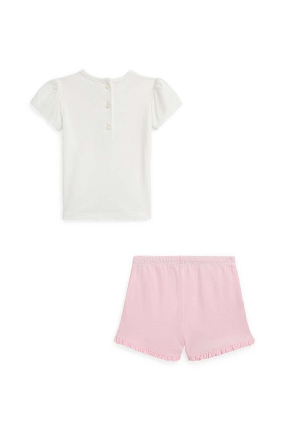 Detská bavlnená súprava Polo Ralph Lauren 310944005001 biela SS24