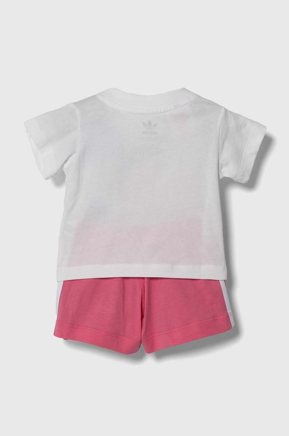 adidas Originals komplet bawełniany dziecięcy IR6865 różowy SS24