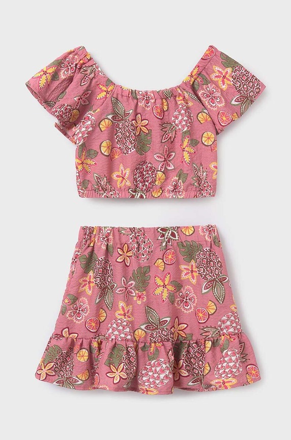 Παιδικό σετ Mayoral 6966.8E.Junior.PPYH ροζ SS24