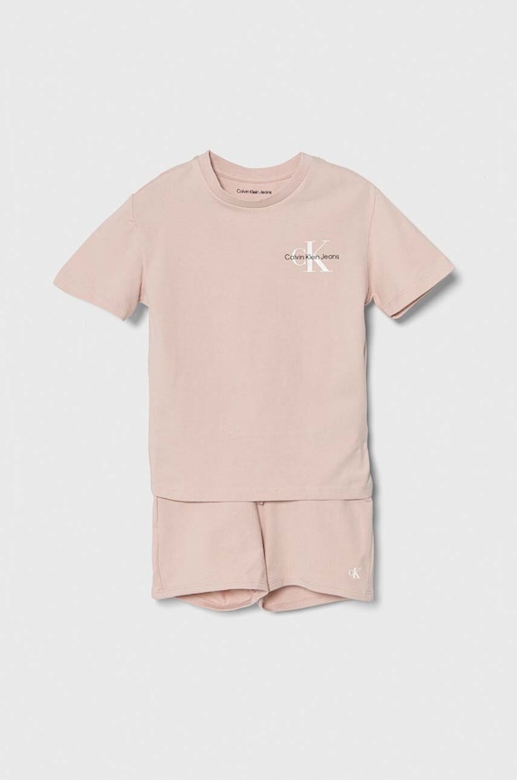 Calvin Klein Jeans komplet dziecięcy z elastanem różowy IN0IN00176.G.PPYH