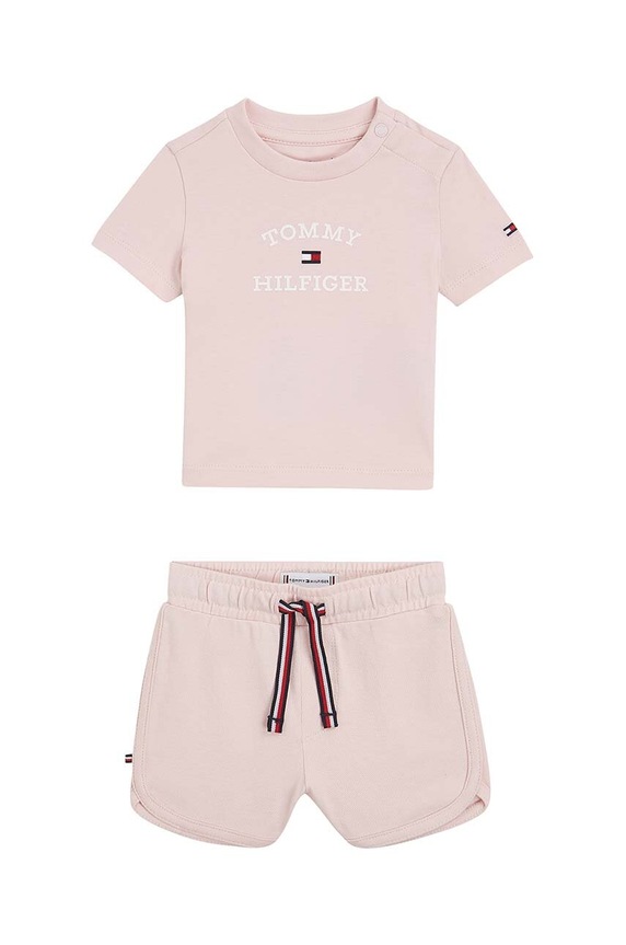 Комплект за бебета Tommy Hilfiger еластичен розов KN0KN01812.G.PPYH