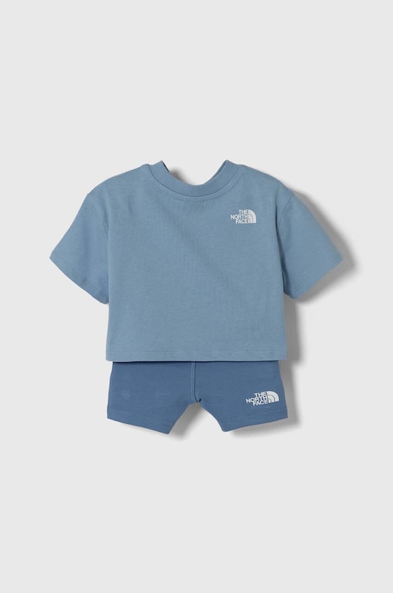 The North Face compleu copii SUMMER SET NF0A877N albastru SS24