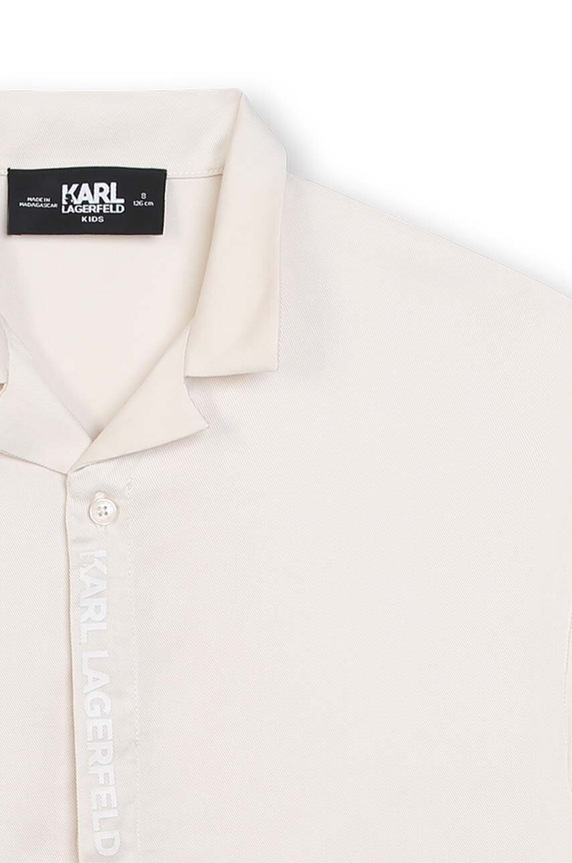 Παιδικό πουκάμισο Karl Lagerfeld μπεζ Z30058.126.150