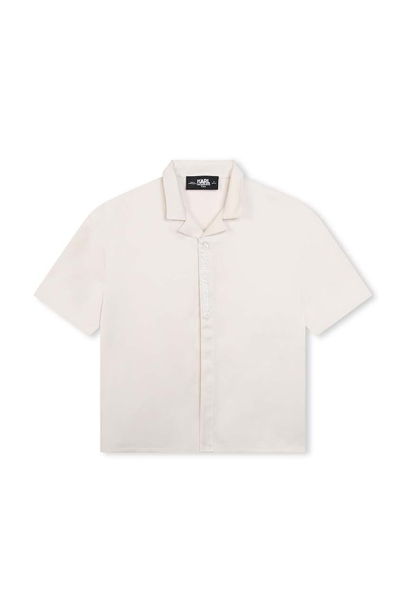 Detská košeľa Karl Lagerfeld Z30058.162.174 béžová SS24