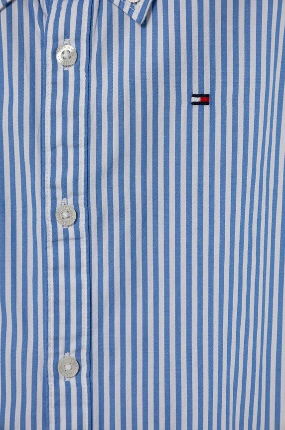 Chłopiec Tommy Hilfiger koszula bawełniana dziecięca KB0KB08900.PPYH niebieski
