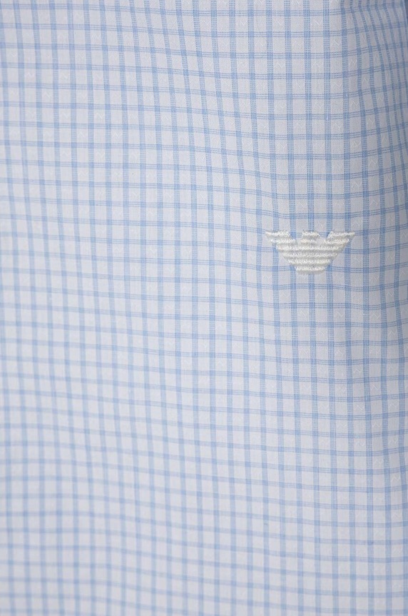 Chłopiec Emporio Armani koszula bawełniana dziecięca 3D4C09.4N89Z niebieski