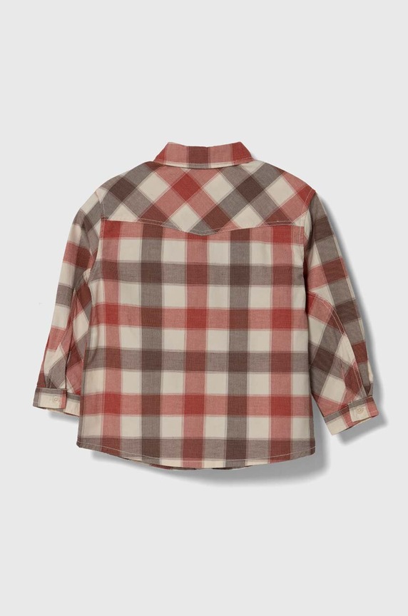 Παιδικό πουκάμισο United Colors of Benetton 5VC6GQ01N.P.Seasonal μπορντό SS24