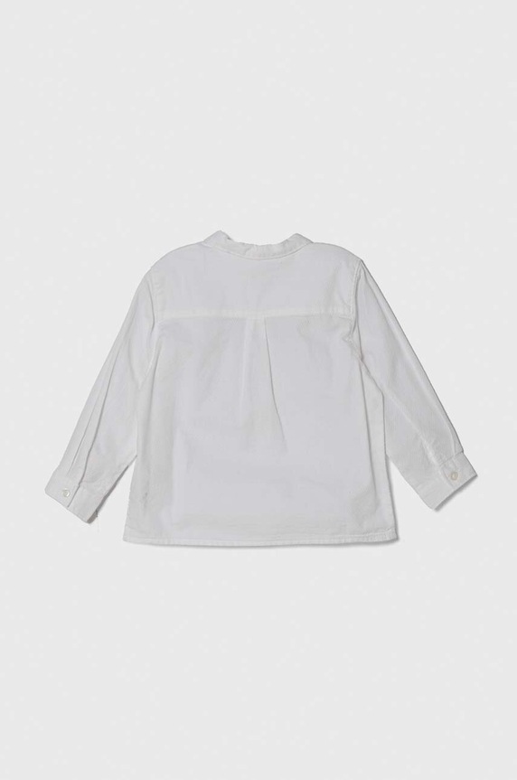 Μωρό βαμβακερό πουκάμισο United Colors of Benetton 5DGXAQ00N.W.Seasonal λευκό SS24