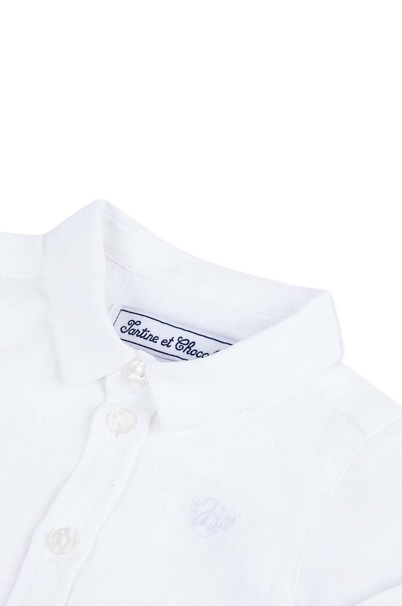 Detská ľanová košieľka Tartine et Chocolat biela TY12111.60.74