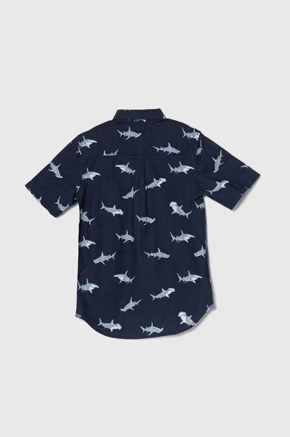 Vans koszula bawełniana dziecięca SHARK SS VN000GBJLKZ zielony SS24