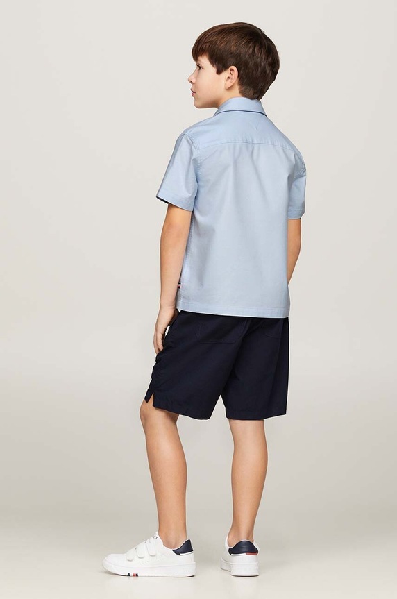 Dětská košile Tommy Hilfiger KB0KB08864.128.176.PPYH modrá