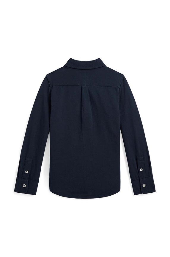Chlapec Detská bavlnená košeľa Polo Ralph Lauren 322914506001 tmavomodrá