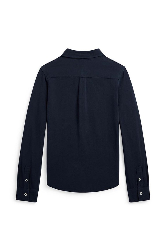 Παιδικό βαμβακερό πουκάμισο Polo Ralph Lauren 323914506001 σκούρο μπλε SS26