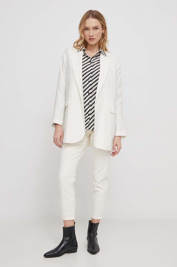 Πουκάμισο Tommy Hilfiger WW0WW41012 μαύρο SS24
