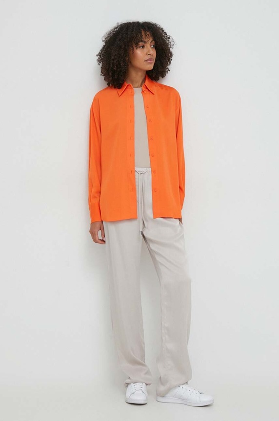Calvin Klein koszula K20K206777 pomarańczowy SS24
