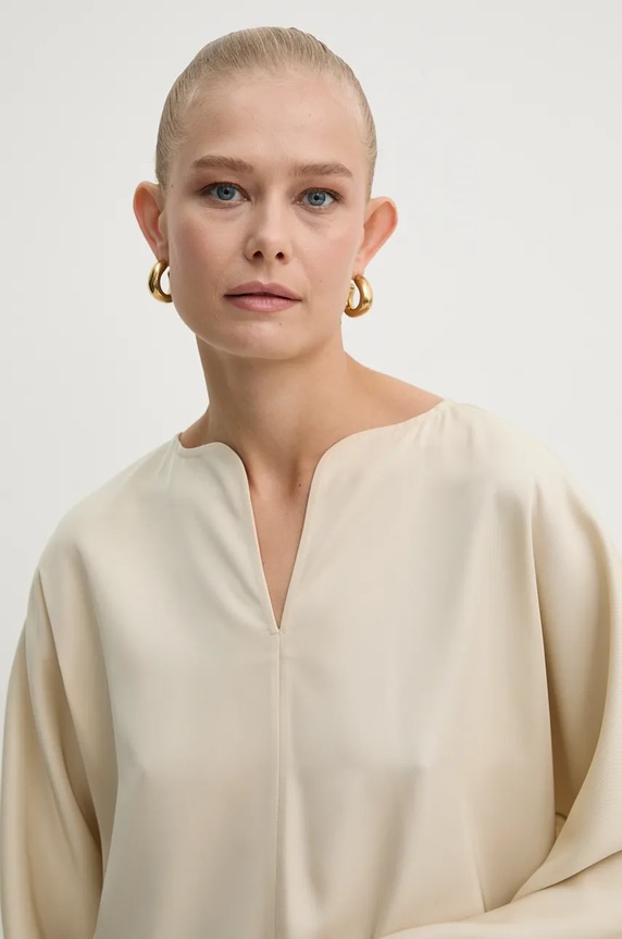 Bluza By Malene Birger bež Q71875020Z