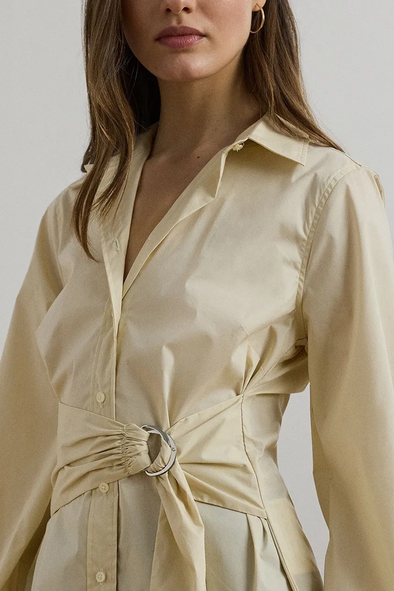 Πουκάμισο Lauren Ralph Lauren μπεζ 200925446