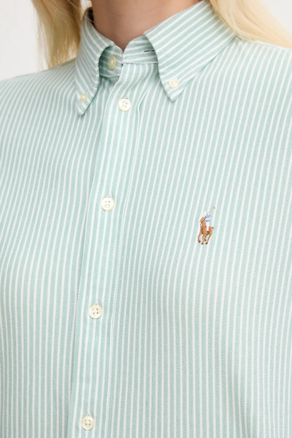 Bombažna srajca Polo Ralph Lauren 211910131 zelena