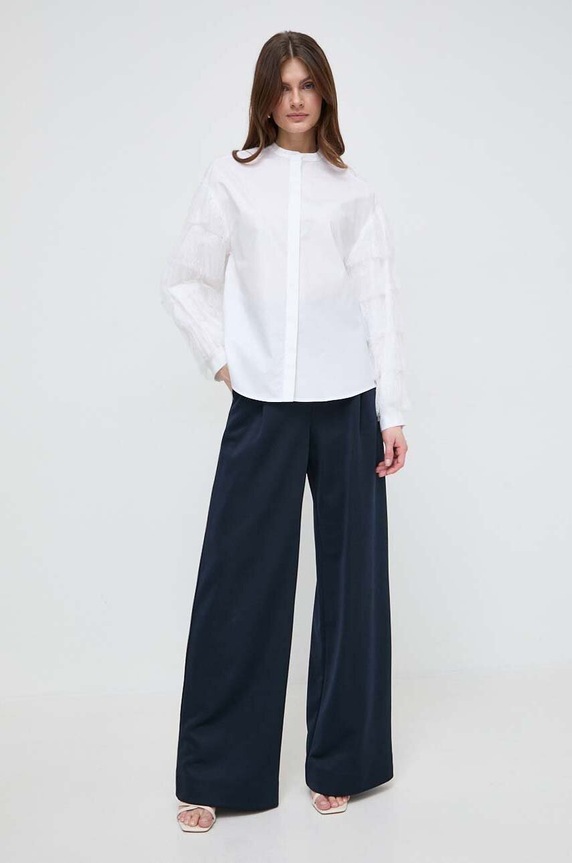 Twinset koszula bawełniana 241TP2140 biały SS24
