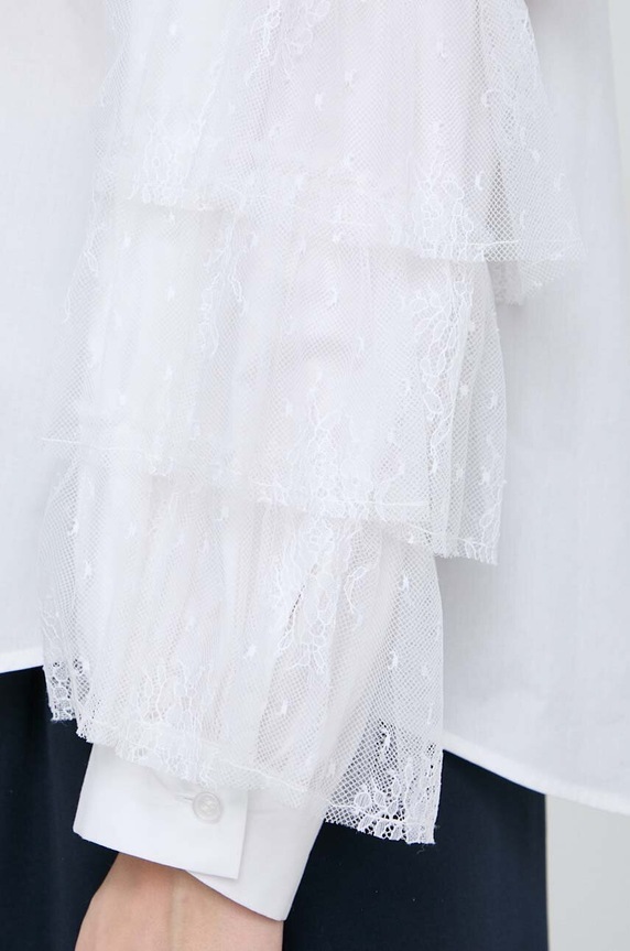 Twinset koszula bawełniana 241TP2140 biały