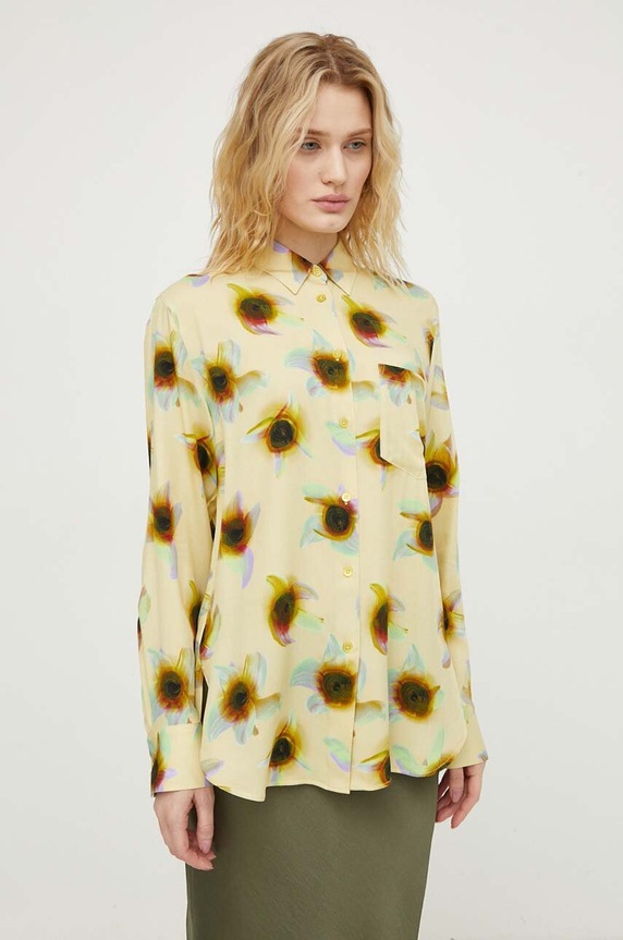 Košeľa PS Paul Smith regular žltá W2R.331B.M31156