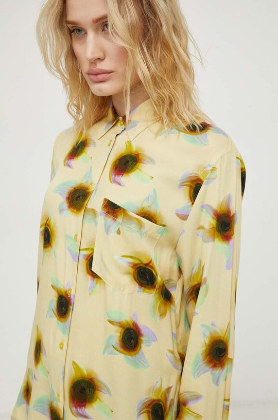 Košeľa PS Paul Smith W2R.331B.M31156 žltá