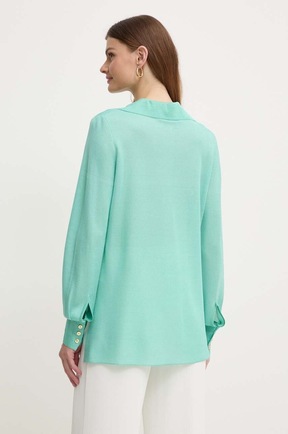 Oblečenie Košeľa Luisa Spagnoli RUNWAY COLLECTION 58346 tyrkysová