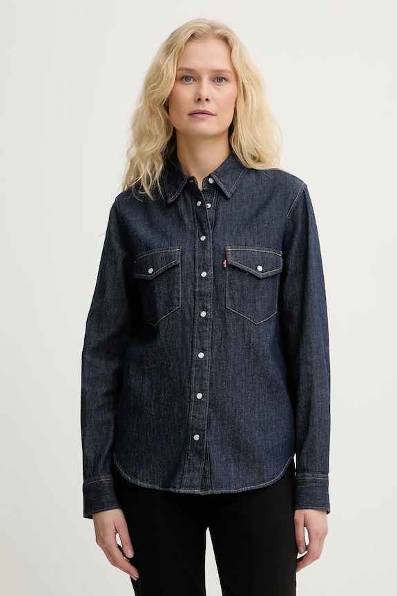 Τζιν πουκάμισο Levi's σκούρο μπλε 16786
