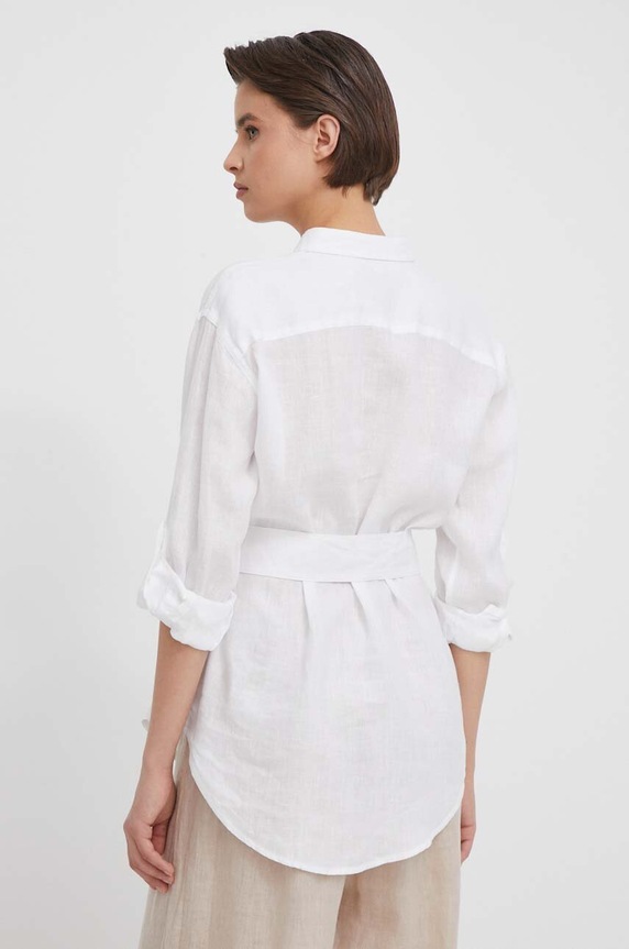 Odzież Lauren Ralph Lauren koszula lniana 200786629 biały