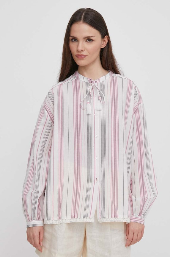 Bavlnená košeľa Pepe Jeans PETRUSHKA pásiky viacfarebná PL304828
