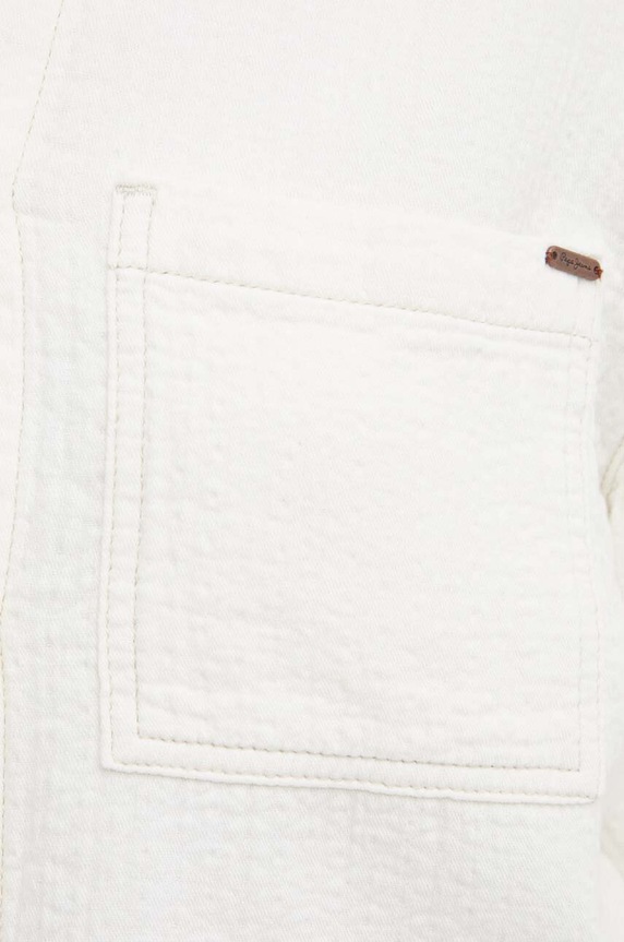 Pepe Jeans camasa din bumbac ELLE ECRU PL304844 bej