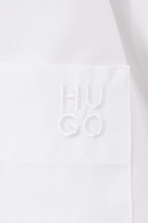 Bavlnená košeľa HUGO The Oversize Shirt 50515741 biela