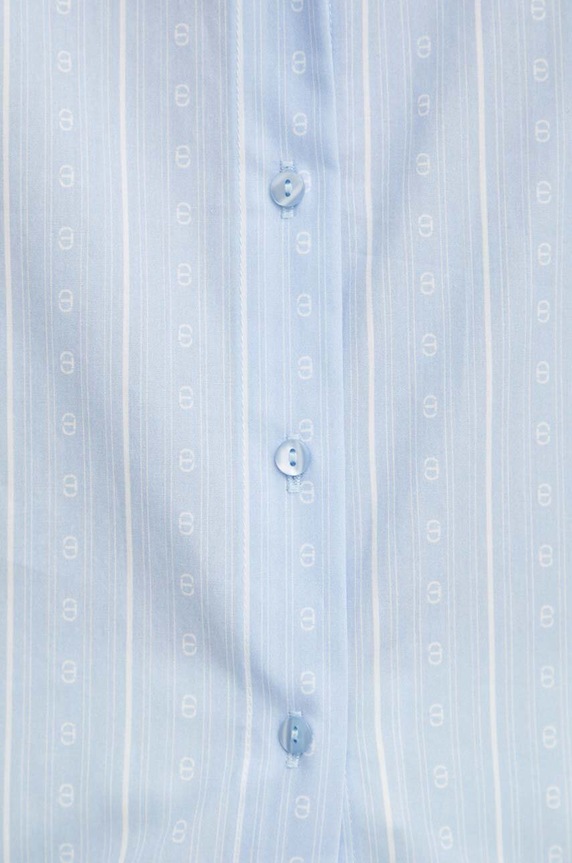 Twinset camasa din bumbac 241TF2020 albastru