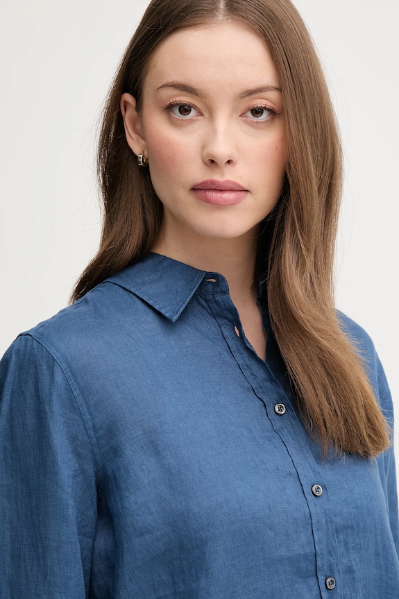 United Colors of Benetton camasa de in bleumarin 5BMLDQ02U